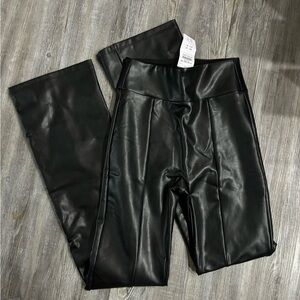 NWT Abercrombie & Fitch Vegan Leather Split Hem
